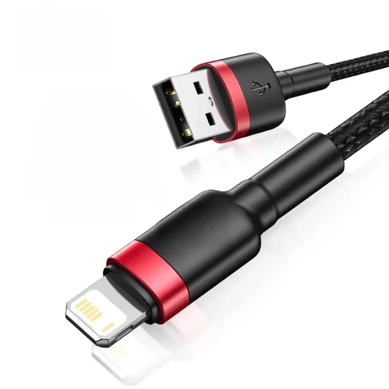 Rask lading USB-kabel for iPhone, 2.4A datasynkronisering