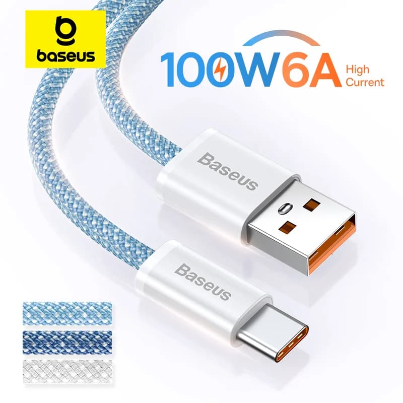 USB-A til USB-C-kabel, 100W hurtiglading