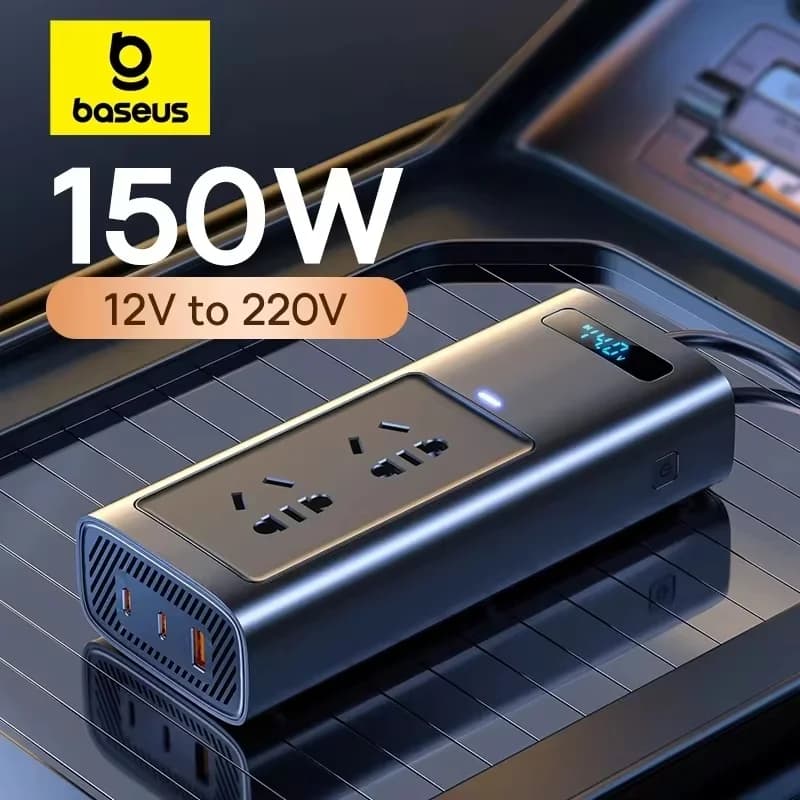 150W bilstrømveksler DC 12V til AC 220V